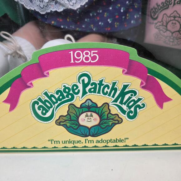 1985 Coleco Cabbage Patch Kids Doll Aggie Gertie Boxed w/ Papers - Picture 4 of 13